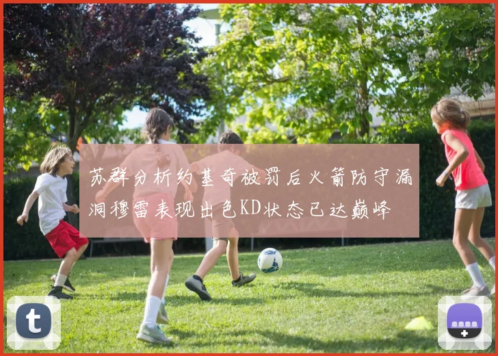苏群分析约基奇被罚后火箭防守漏洞穆雷表现出色KD状态已达巅峰